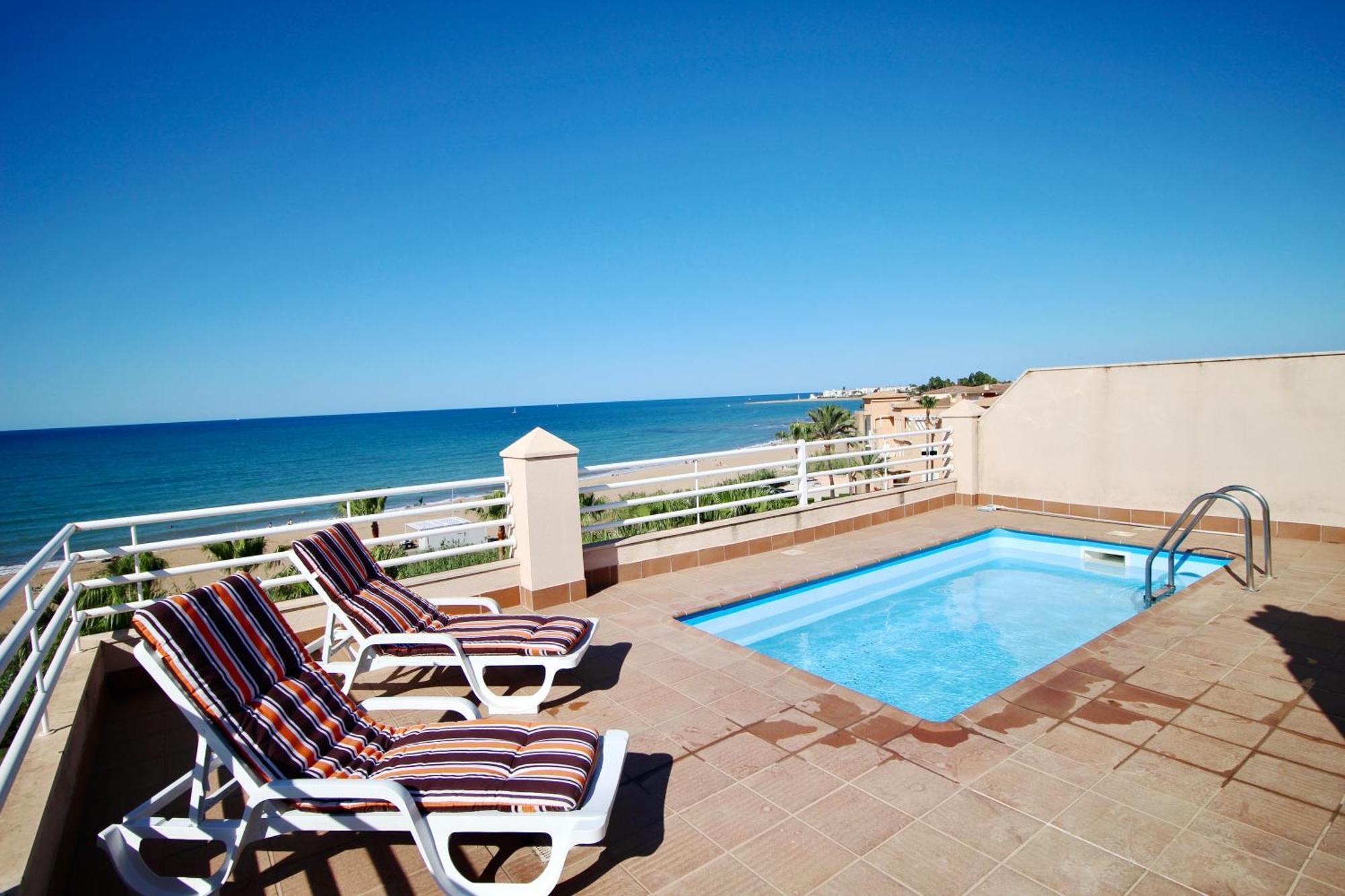 Atico Con Piscina Privada En Primera Linea Apartment เดเนีย ห้อง รูปภาพ