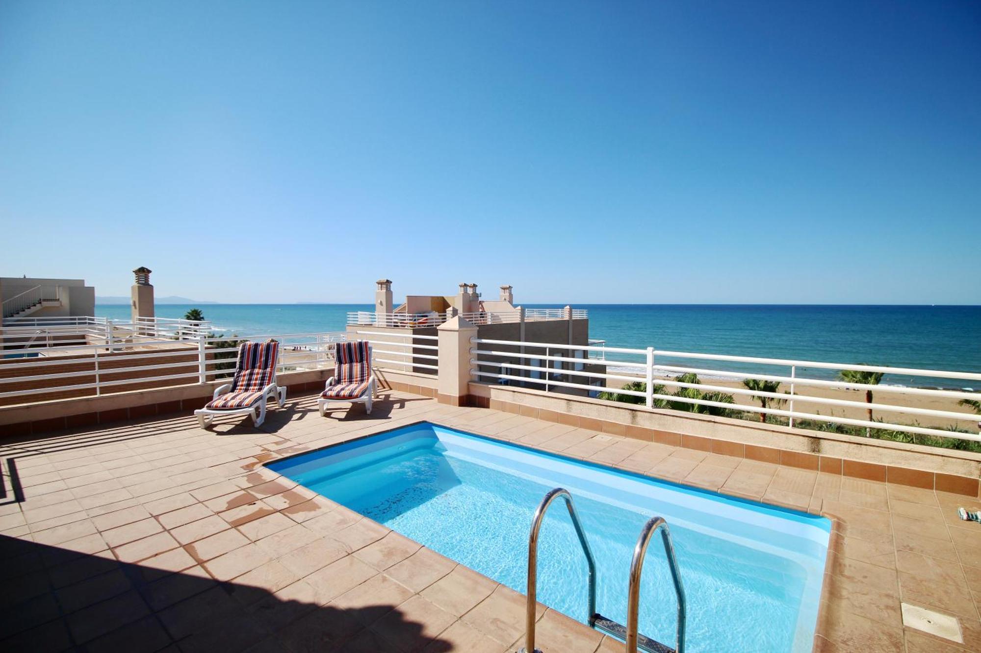 Atico Con Piscina Privada En Primera Linea Apartment เดเนีย ห้อง รูปภาพ